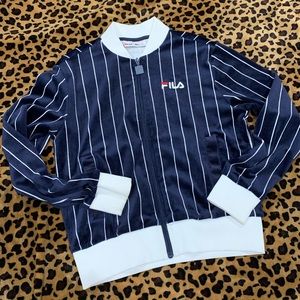 FILA CLASSIC STRIPE VELVET JACKET